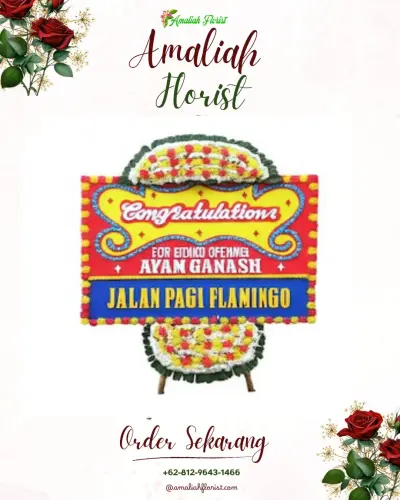 Bunga Papan Congratulation di Krapyakrejo
